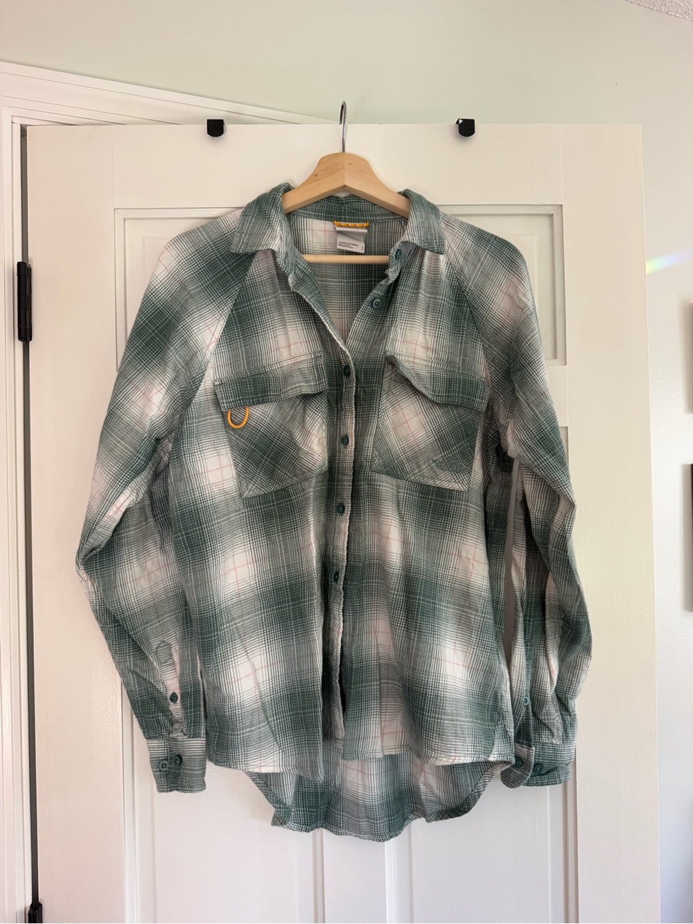 The North Face Green Plaid Button-Down Workshirt